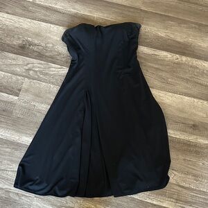White House Black Market Strapless Black Dress